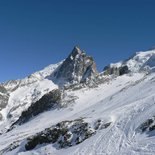 Off-piste skiing in Alpe d'Huez or La Grave