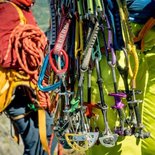 Traditional climbing course in Annot (Southern Alps)