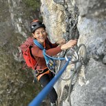 Jules Carret via ferrata (Bauges, Savoie)