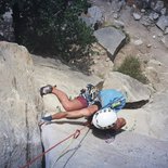 Traditional climbing course in Annot