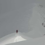 Ski touring in Sulens (Aravis, Haute-Savoie)