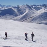 Ski touring in the Mount Cook National Park