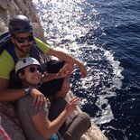 Climbing course in the Calanques of Marseille