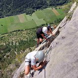 Via ferrata à Freissinières (Écrins, Hautes-Alpes)